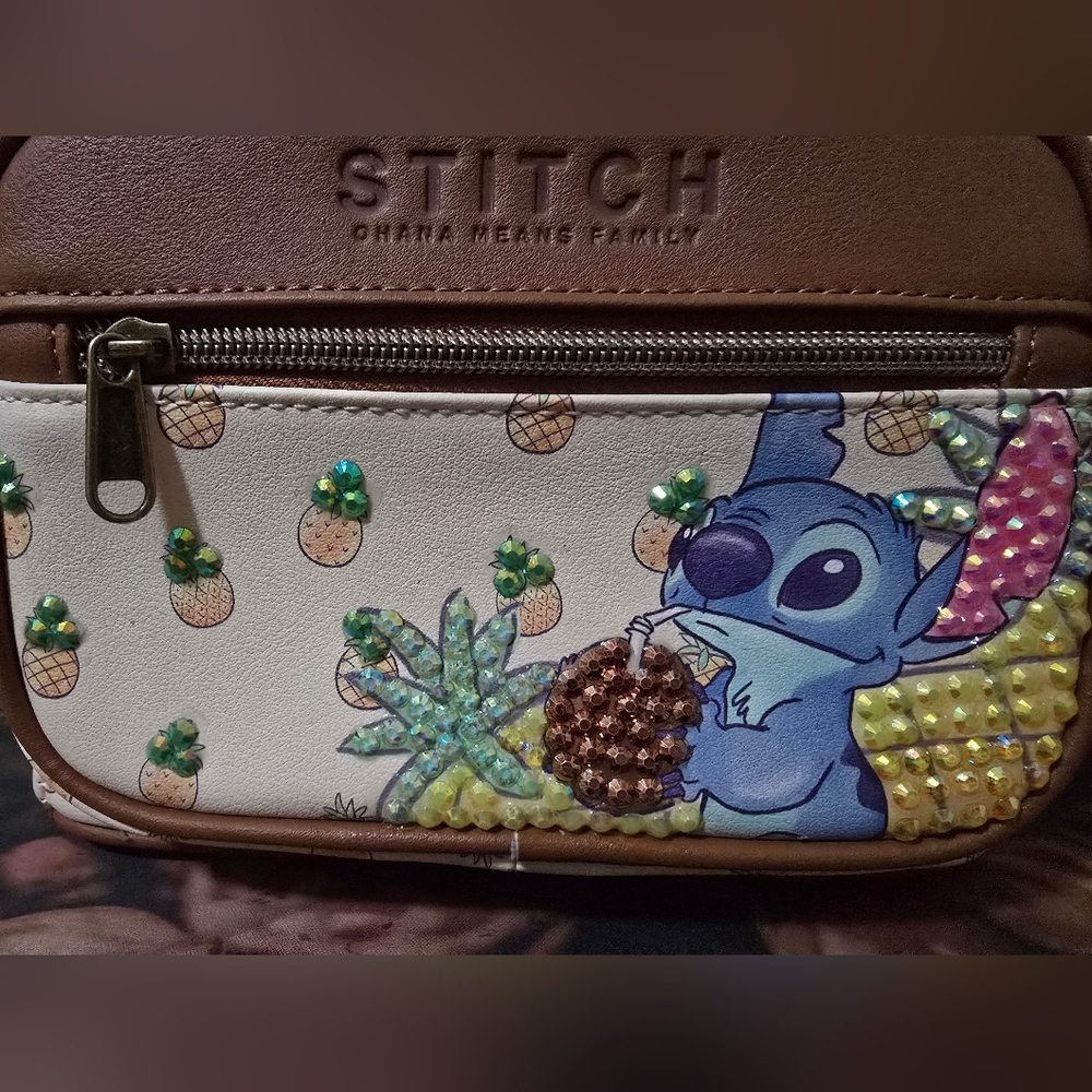 Custom Bedazzled Stitch Backpack - image 5